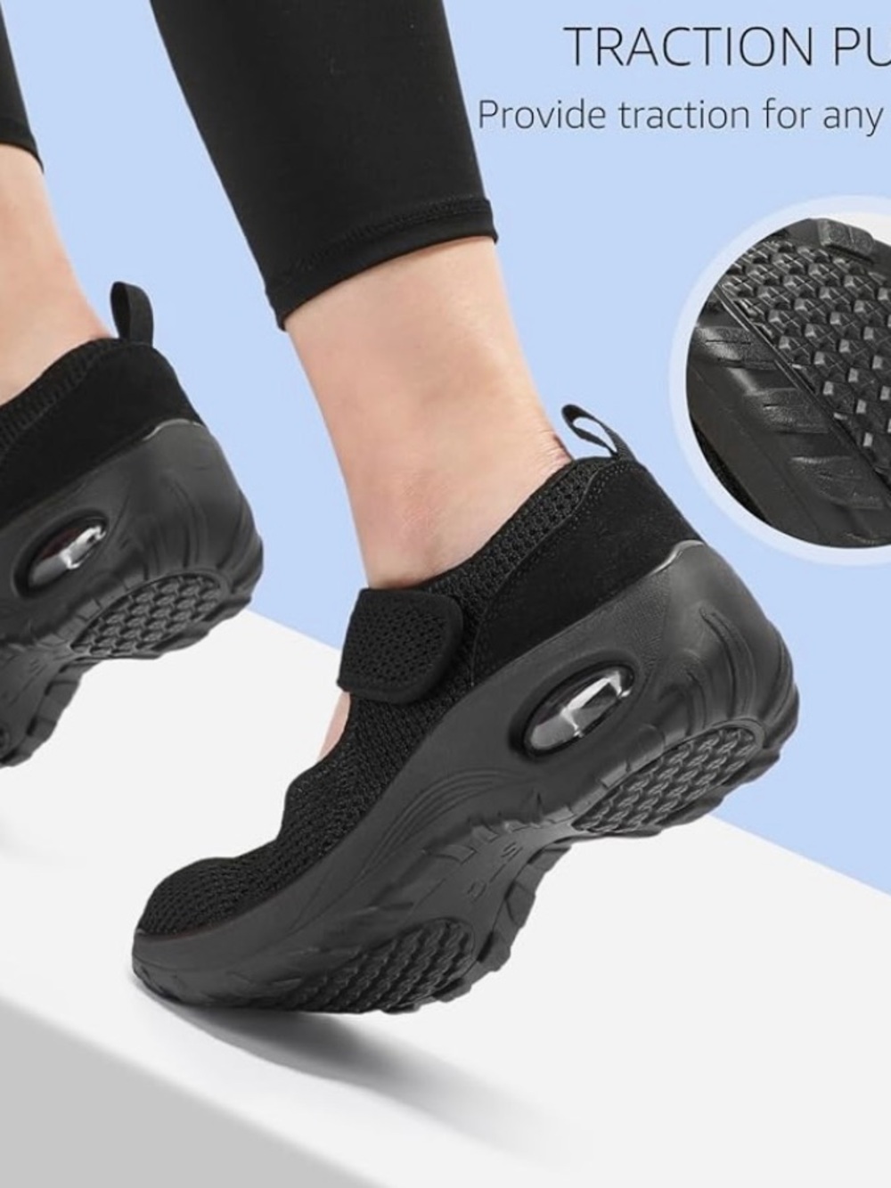 Women’s Black Mary Jane Slip-On Sneaker - Picture 9 of 11